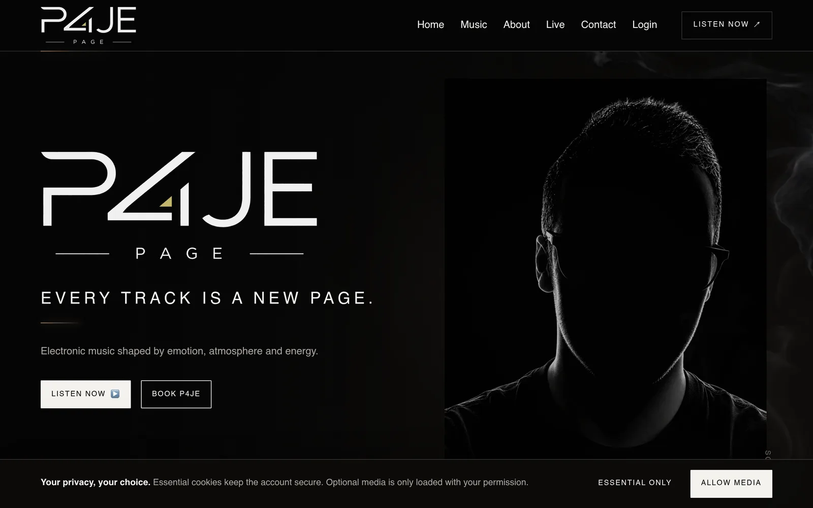 P4JE website screenshot